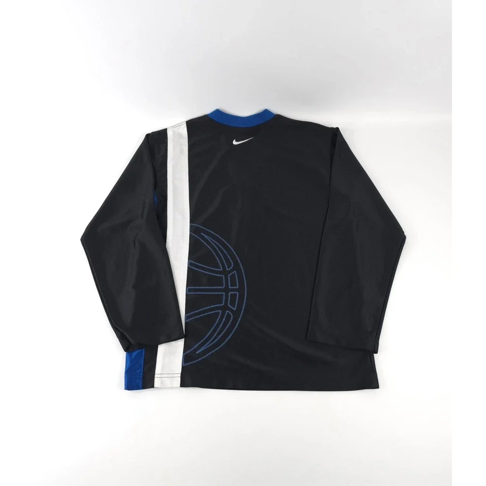 Nike Youth Large LS Basketball Blue Black shirt